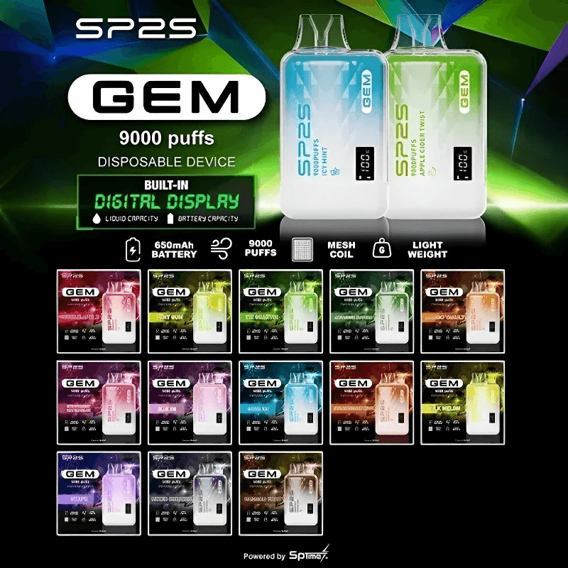 sp2s拋棄式9000口電子煙 SP2S GEM 9000 現貨 一次性電子煙